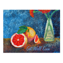"Get Well Soon" Post Card