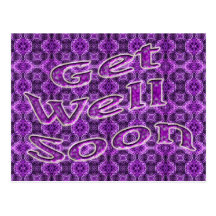 get well soon postcard