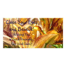 Get Well Soon! Wishing You a Quick Recovery! cards Photo Cards