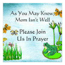 Get Well Water Pond Set Custom Announcement