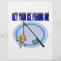 Get Your Ice Fishing On Custom Flyer