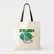 Get Your Lacrosse On Canvas Bag