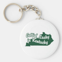 Gettin' Lucky in Kentucky Key Chain
