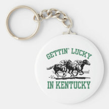 Gettin' Lucky in Kentucky Key Chain