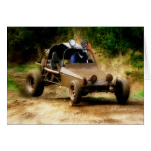 Getting Air in a Dune Buggy Card