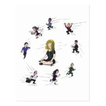 Getting anywhere running around? postcards
