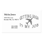 Getting High Airline Pilot Business Card Templates