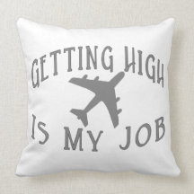 Getting High Airline Pilot Pillow