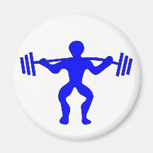 Gewichtheber weightlifter kühlschrankmagnet