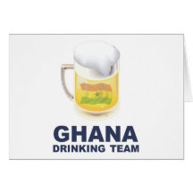 Ghana Drinking Team Greeting Cards