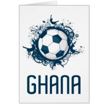 Ghana Football Greeting Card