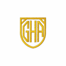 Ghana Initials Long Sleeve Polo Shirt (White/Gold)
