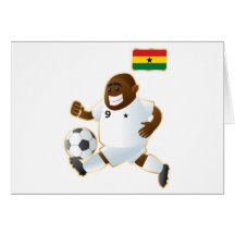 Ghana soccer greeting card