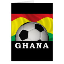 Ghana Soccer Greeting Card