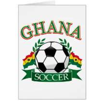 Ghanaian Soccer Designs Greeting Card