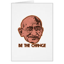 Ghandi Be The Change Card