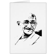 Ghandi Greeting Card