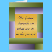 Ghandi inspirational quote Notecard - add your own cards