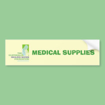 GHHF Logo, MEDICAL SUPPLIES bumper stickers
