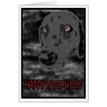 Ghost Dog Greeting Card