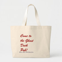 ghost duck pub #2 canvas bag