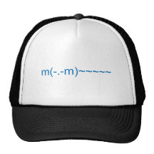 Ghost in Dark Blue Mesh Hat