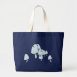 Ghost Mushrooms Canvas Bag