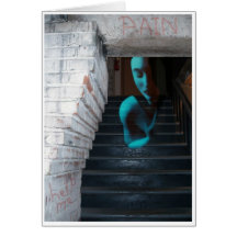 Ghost of Pain - Self Portrait Greeting Cards
