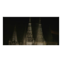 Ghostly cathedral personalized photo card