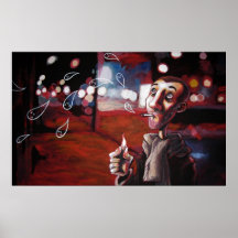 Ghosts of city life print