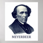 Giacomo Meyerbeer, blue Poster