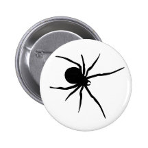 Giant Black Spider Pin