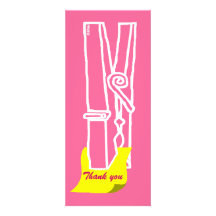 Giant clip with a message invitations