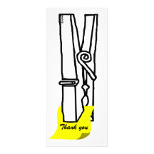 Giant clip with a message invites