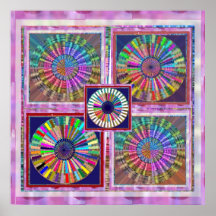 Giant Multi Mandala - Art101 Chakra Collection Poster