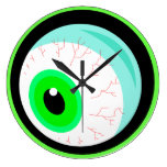 Giant Scary Spooky Goofy Eyeball Wall Clocks