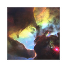 Giant twister in the Lagoon Nebula Stretched Canvas Print