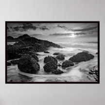 Giants Causeway B&W Posters