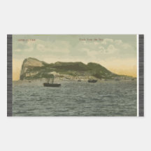 Gibraltar Rock From The Bay, Vintage Sticker
