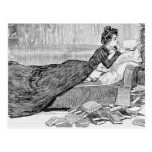 Gibson Girl Reading a Book Post Card