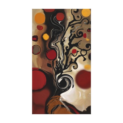 Gilbert the Tree - Abstract Stretched Canvas Print