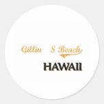 Gillin'S Beach Hawaii Classic Sticker