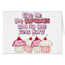 Gimme the Cupcakes Greeting Cards