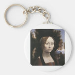 Ginevra de' Benci by Leonardo Da Vinci Key Chains