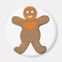 Ginger Bear Man Magnets