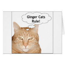 Ginger Cats Rule! Card