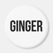 Ginger Fridge Magnet