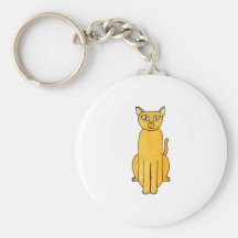 Ginger Red Shorthair Cat. Key Chain