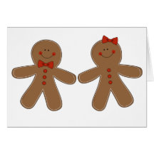 Gingerbread Boy and Girl Card