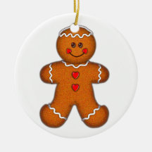 GINGERBREAD BOY by SHARON SHARPE Christmas Tree Ornament